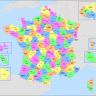Régions, départements et villes de France métropolitaine et outremer