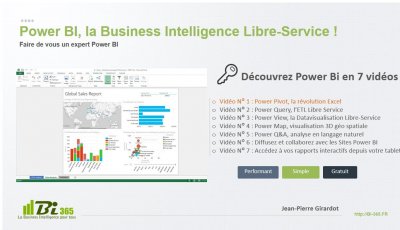 Power BI , la Business Intelligence Libre-Service - PowerPivot la révolution Excel (1/7)